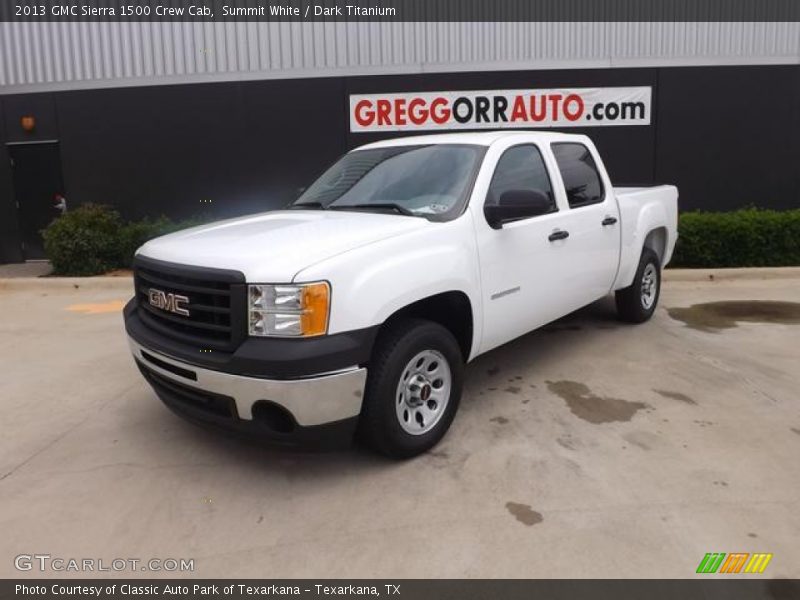 Summit White / Dark Titanium 2013 GMC Sierra 1500 Crew Cab