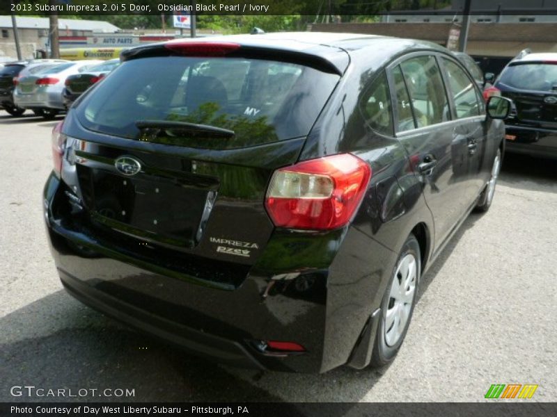 Obsidian Black Pearl / Ivory 2013 Subaru Impreza 2.0i 5 Door