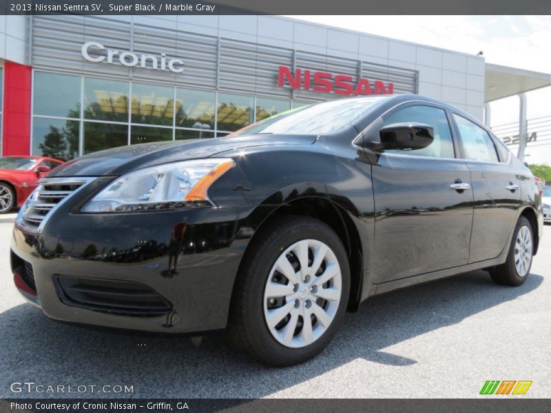 Super Black / Marble Gray 2013 Nissan Sentra SV