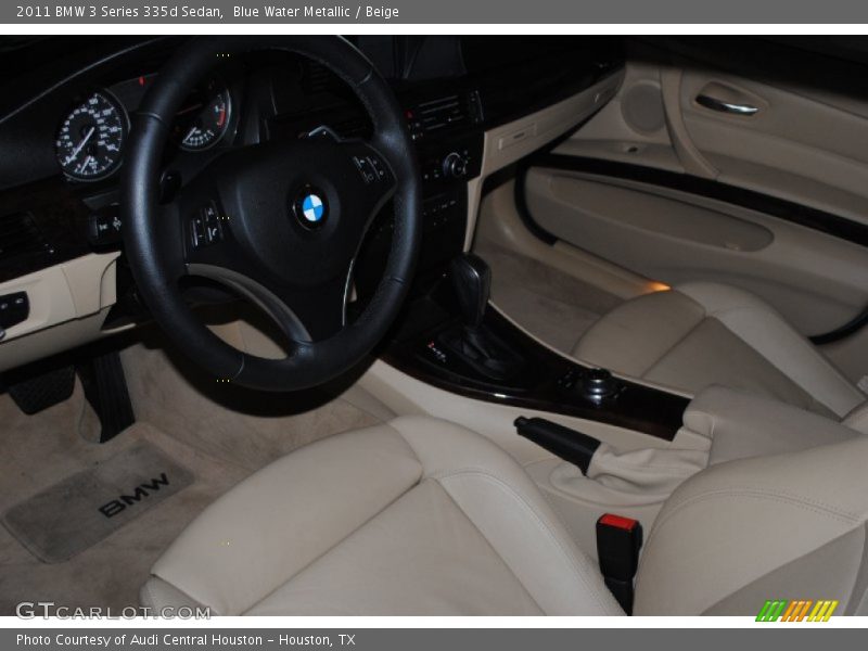 Blue Water Metallic / Beige 2011 BMW 3 Series 335d Sedan