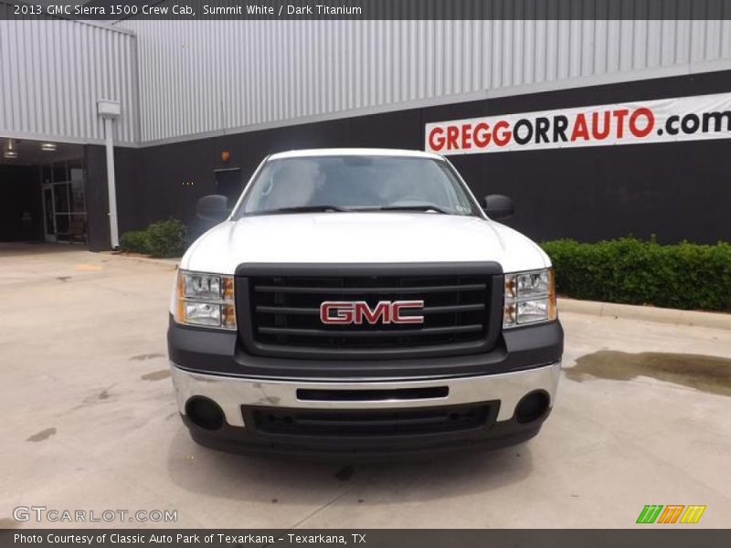 Summit White / Dark Titanium 2013 GMC Sierra 1500 Crew Cab