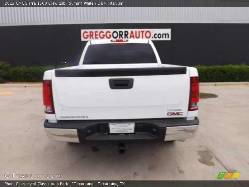Summit White / Dark Titanium 2013 GMC Sierra 1500 Crew Cab