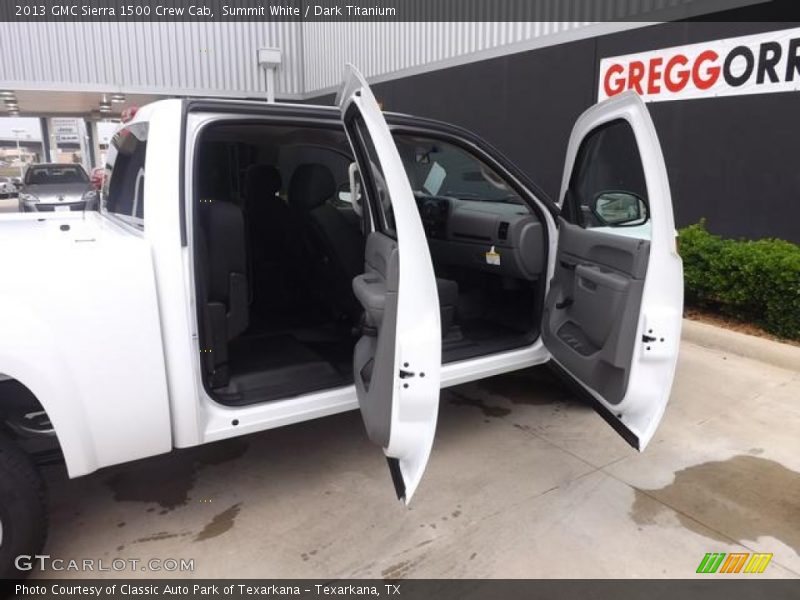 Summit White / Dark Titanium 2013 GMC Sierra 1500 Crew Cab