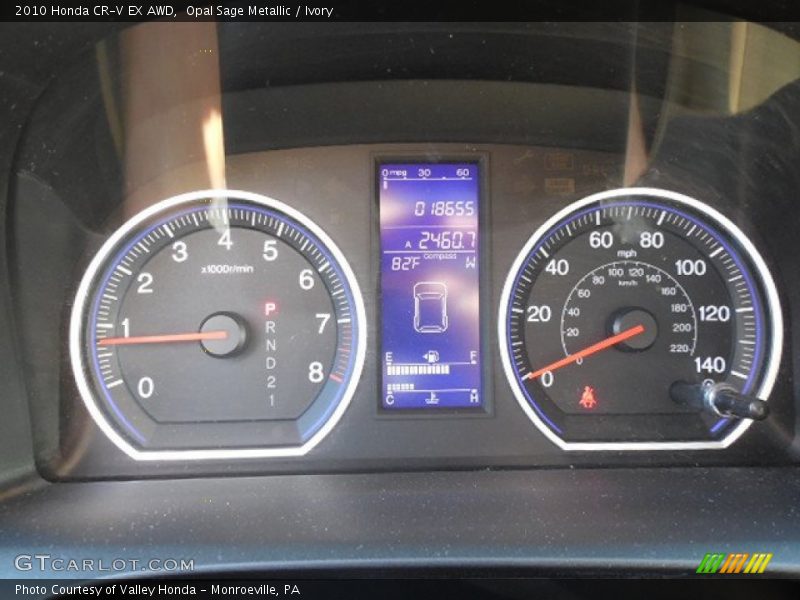 Opal Sage Metallic / Ivory 2010 Honda CR-V EX AWD