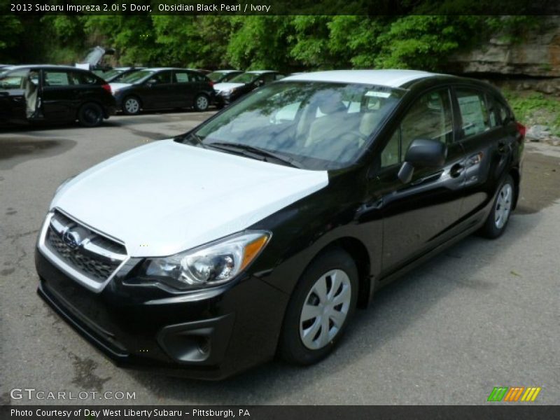 Obsidian Black Pearl / Ivory 2013 Subaru Impreza 2.0i 5 Door