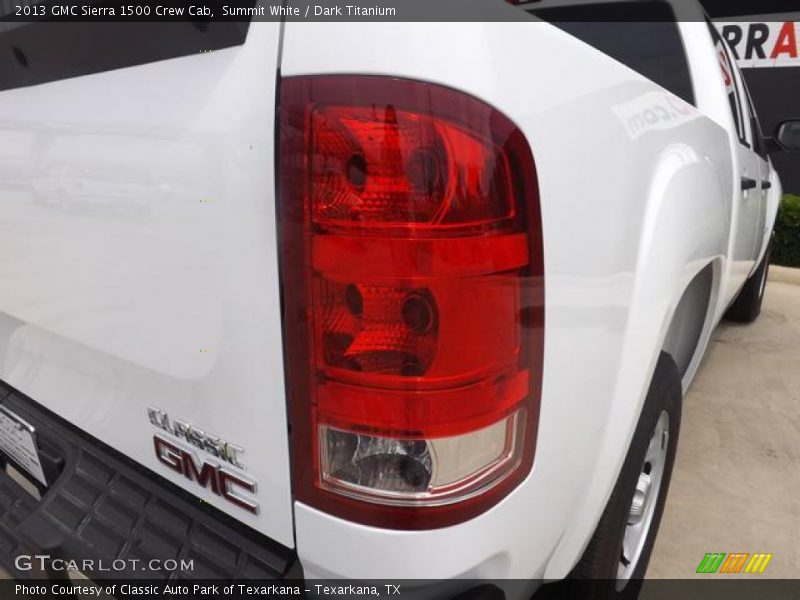 Summit White / Dark Titanium 2013 GMC Sierra 1500 Crew Cab