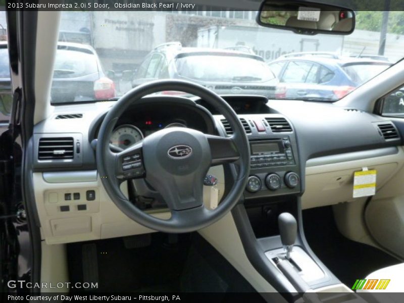 Obsidian Black Pearl / Ivory 2013 Subaru Impreza 2.0i 5 Door
