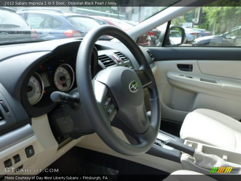Obsidian Black Pearl / Ivory 2013 Subaru Impreza 2.0i 5 Door