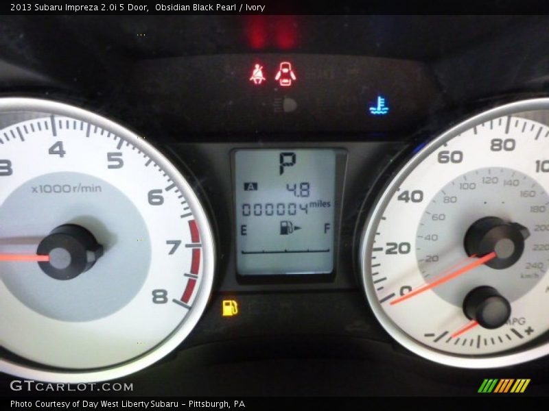 Obsidian Black Pearl / Ivory 2013 Subaru Impreza 2.0i 5 Door