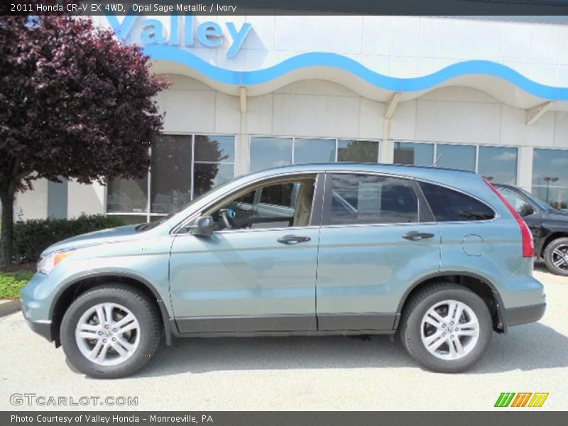 Opal Sage Metallic / Ivory 2011 Honda CR-V EX 4WD