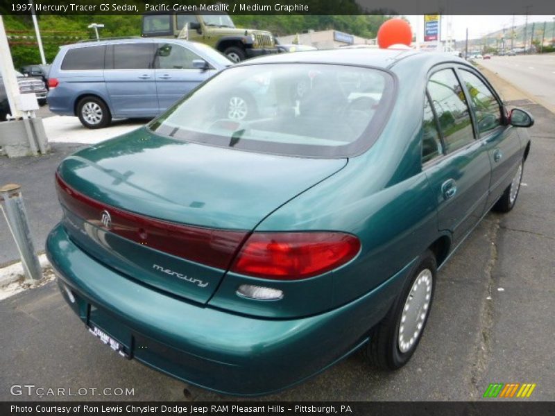 Pacific Green Metallic / Medium Graphite 1997 Mercury Tracer GS Sedan