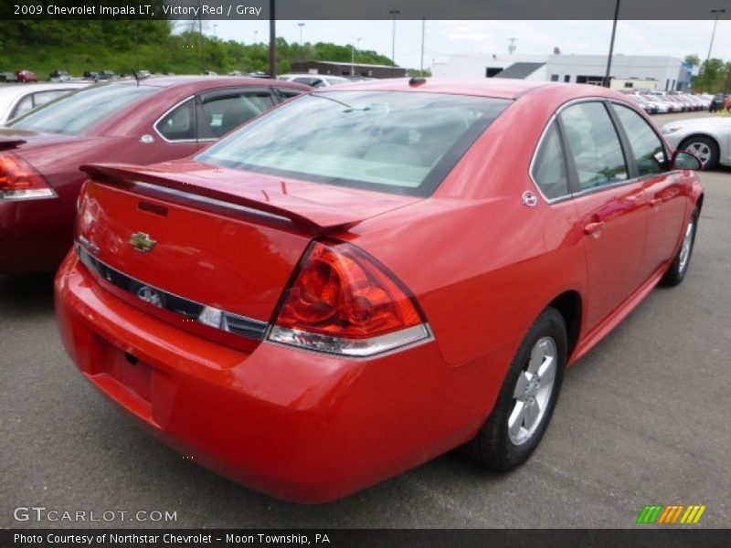Victory Red / Gray 2009 Chevrolet Impala LT