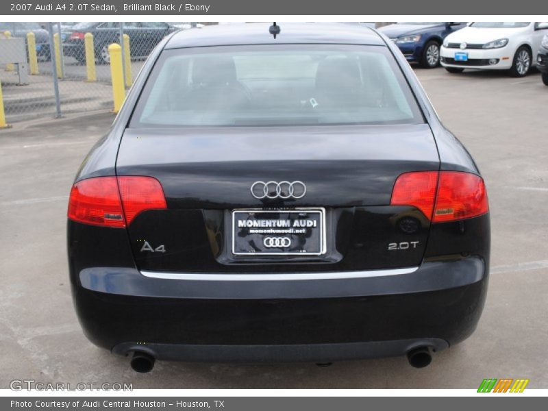 Brilliant Black / Ebony 2007 Audi A4 2.0T Sedan