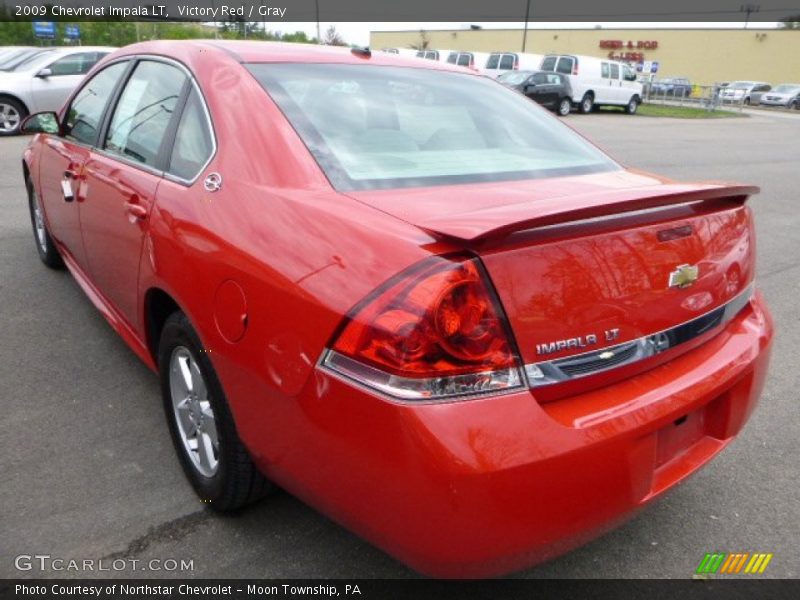 Victory Red / Gray 2009 Chevrolet Impala LT