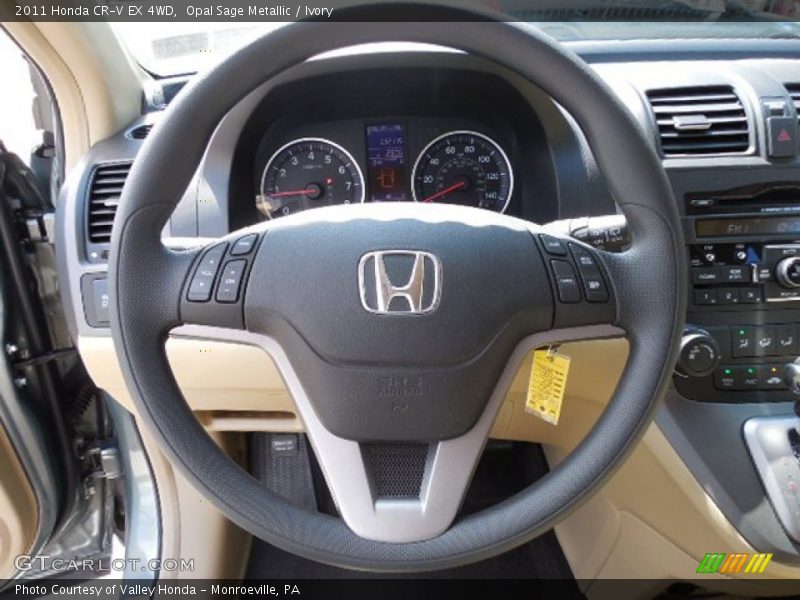 Opal Sage Metallic / Ivory 2011 Honda CR-V EX 4WD