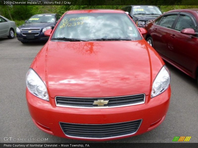 Victory Red / Gray 2009 Chevrolet Impala LT