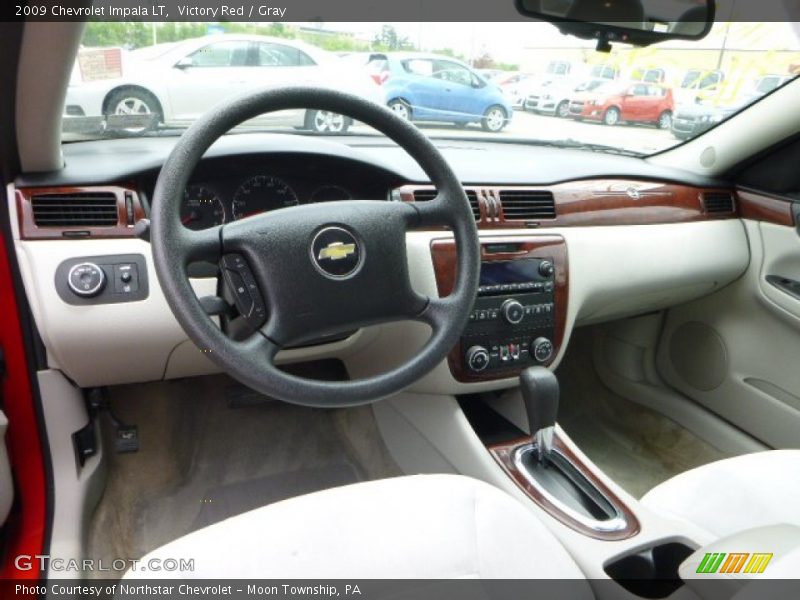 Victory Red / Gray 2009 Chevrolet Impala LT