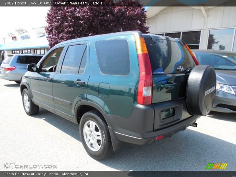 Clover Green Pearl / Saddle 2002 Honda CR-V EX 4WD