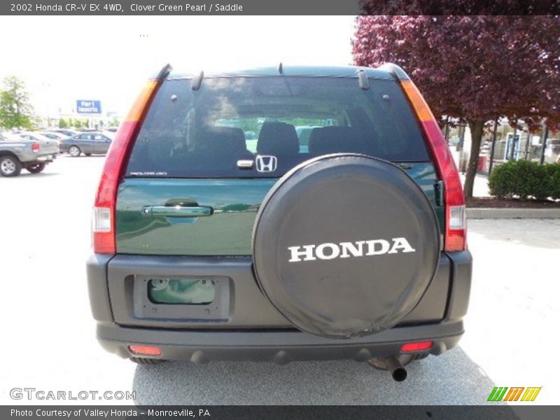 Clover Green Pearl / Saddle 2002 Honda CR-V EX 4WD