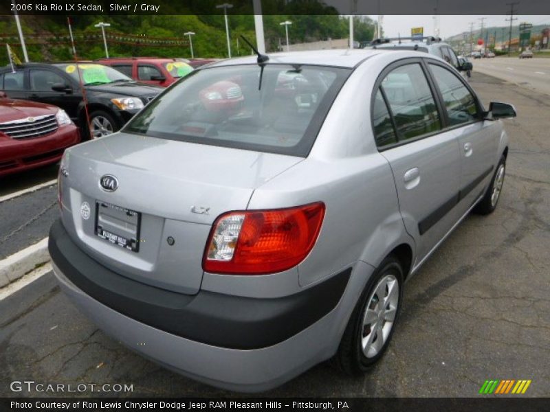 Silver / Gray 2006 Kia Rio LX Sedan