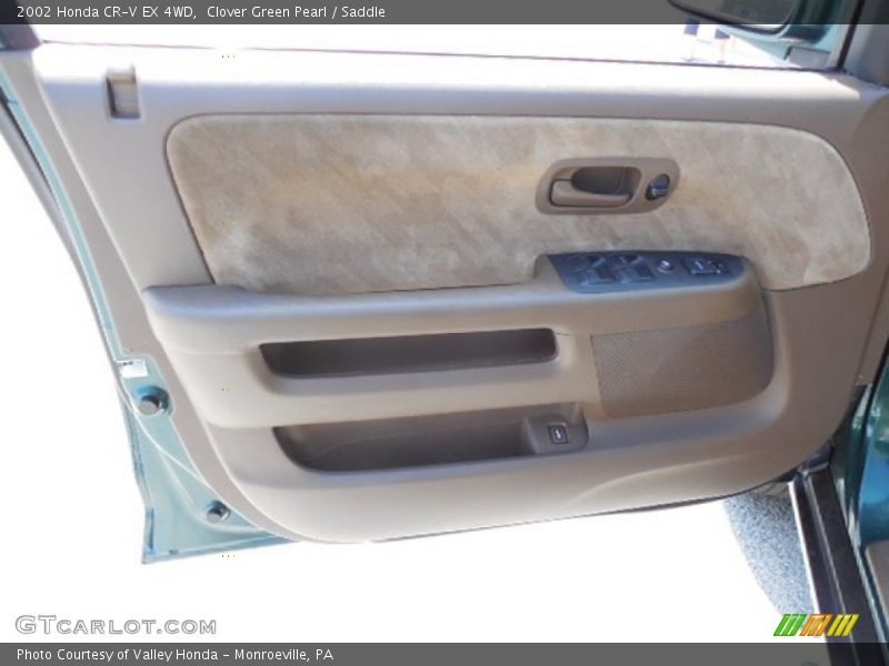Clover Green Pearl / Saddle 2002 Honda CR-V EX 4WD