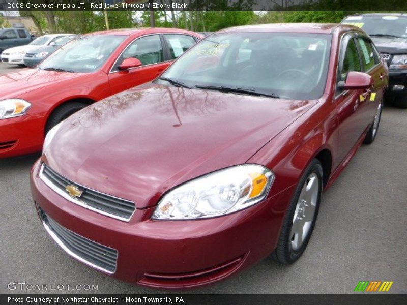 Red Jewel Tintcoat / Ebony Black 2008 Chevrolet Impala LT