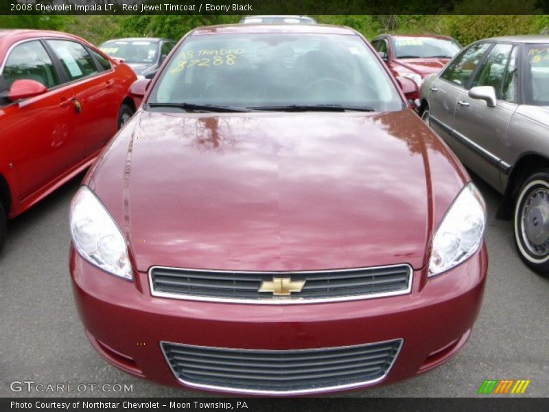 Red Jewel Tintcoat / Ebony Black 2008 Chevrolet Impala LT