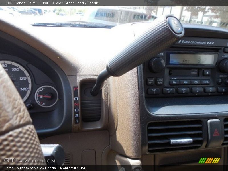 Clover Green Pearl / Saddle 2002 Honda CR-V EX 4WD