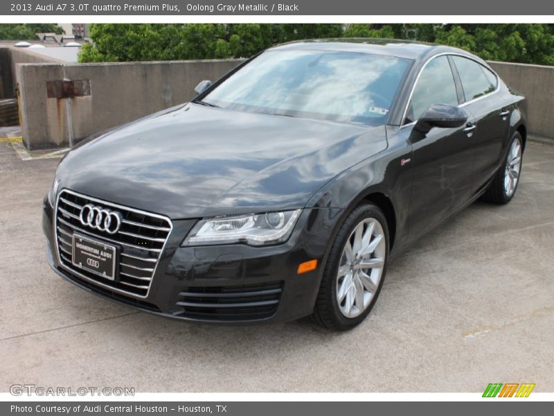 Oolong Gray Metallic / Black 2013 Audi A7 3.0T quattro Premium Plus