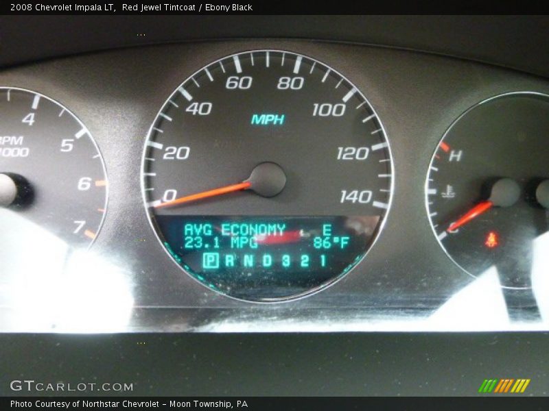 Red Jewel Tintcoat / Ebony Black 2008 Chevrolet Impala LT