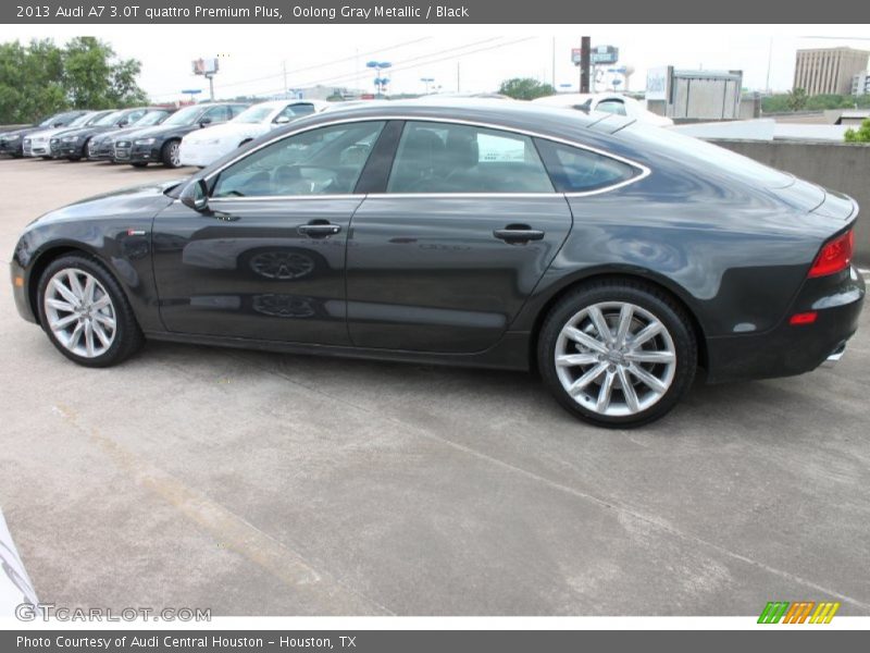 Oolong Gray Metallic / Black 2013 Audi A7 3.0T quattro Premium Plus