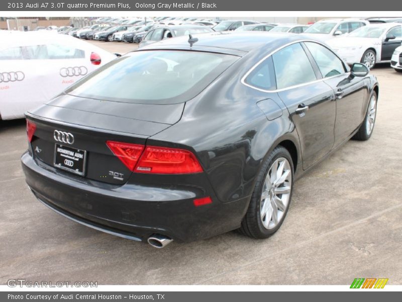 Oolong Gray Metallic / Black 2013 Audi A7 3.0T quattro Premium Plus