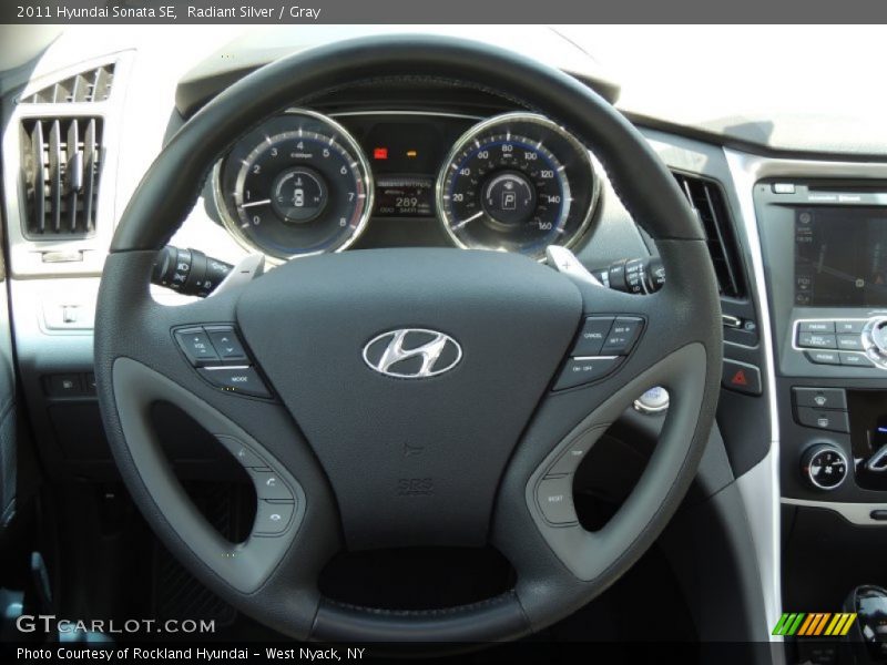 Radiant Silver / Gray 2011 Hyundai Sonata SE