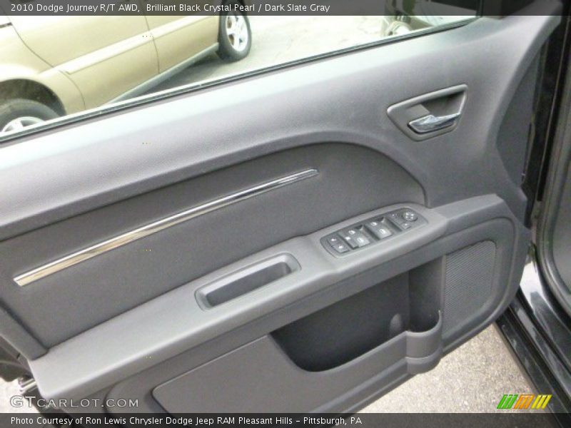 Brilliant Black Crystal Pearl / Dark Slate Gray 2010 Dodge Journey R/T AWD