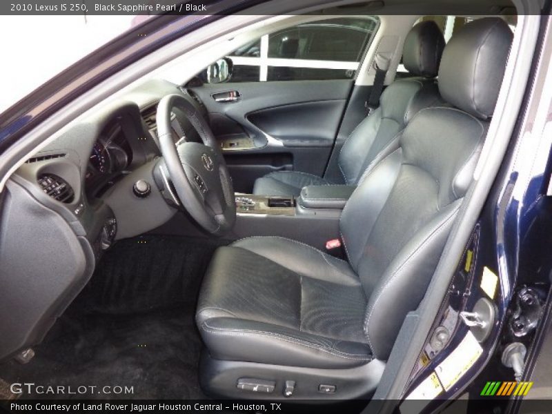 Black Sapphire Pearl / Black 2010 Lexus IS 250