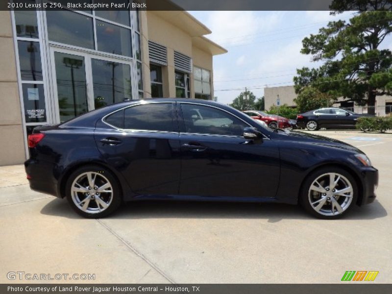 Black Sapphire Pearl / Black 2010 Lexus IS 250