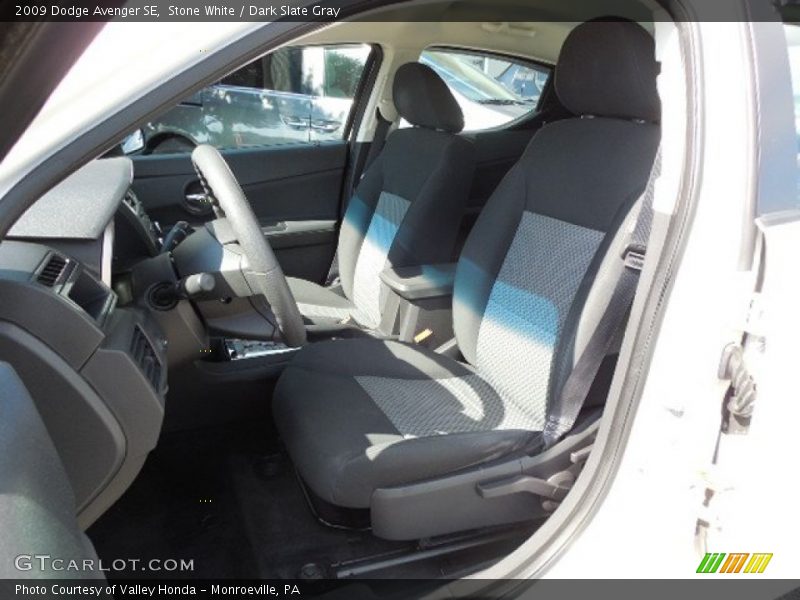 Stone White / Dark Slate Gray 2009 Dodge Avenger SE