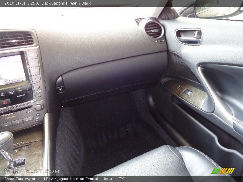 Black Sapphire Pearl / Black 2010 Lexus IS 250