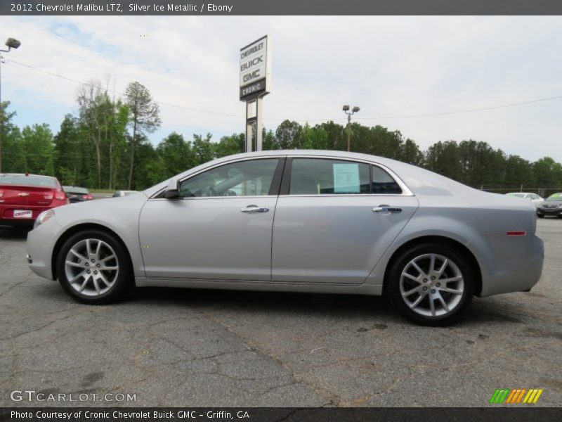 Silver Ice Metallic / Ebony 2012 Chevrolet Malibu LTZ