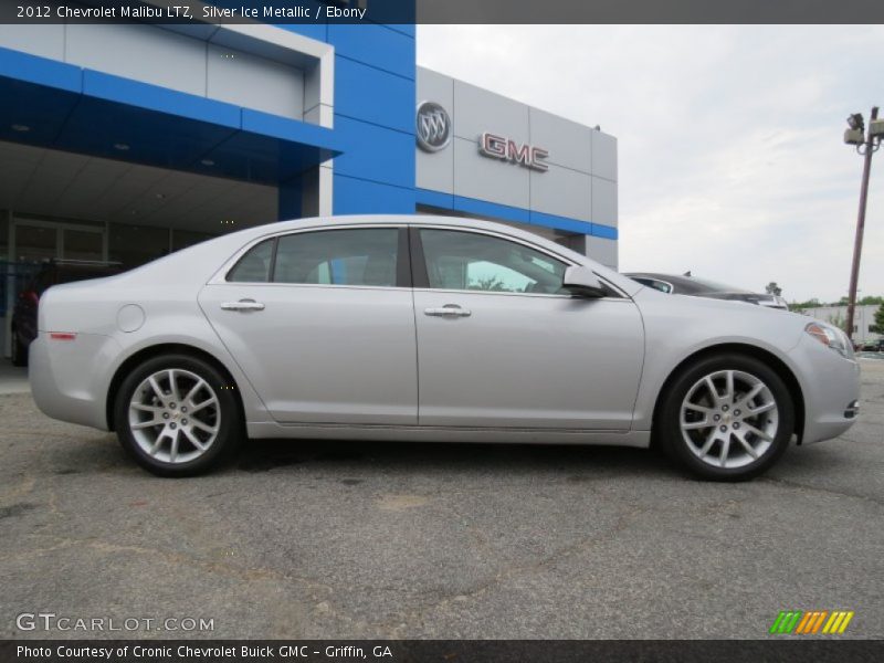 Silver Ice Metallic / Ebony 2012 Chevrolet Malibu LTZ