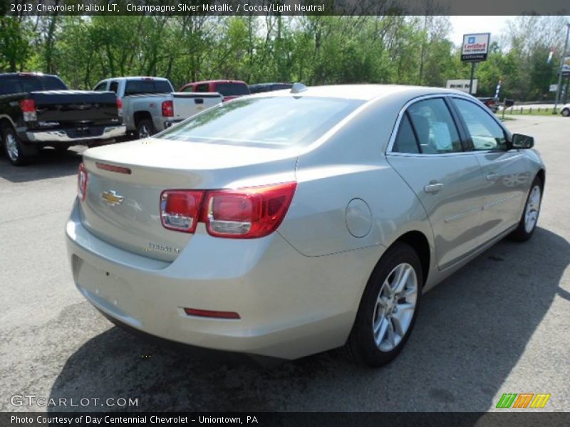 Champagne Silver Metallic / Cocoa/Light Neutral 2013 Chevrolet Malibu LT