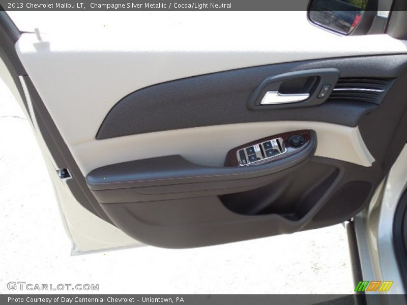 Champagne Silver Metallic / Cocoa/Light Neutral 2013 Chevrolet Malibu LT