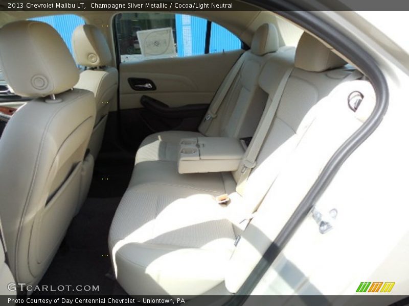 Champagne Silver Metallic / Cocoa/Light Neutral 2013 Chevrolet Malibu LT