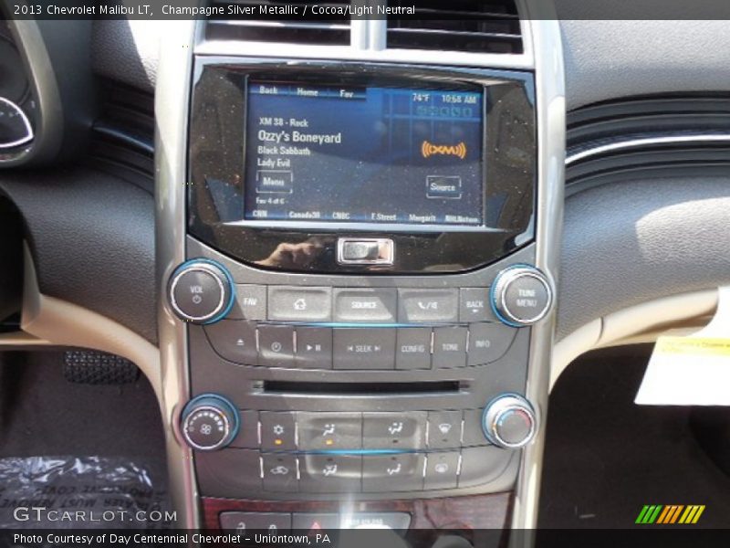 Champagne Silver Metallic / Cocoa/Light Neutral 2013 Chevrolet Malibu LT