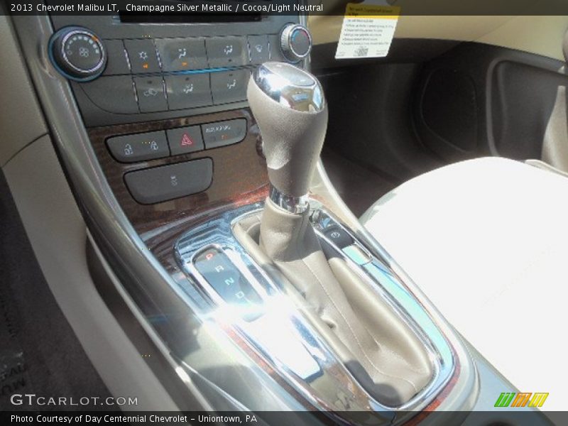 Champagne Silver Metallic / Cocoa/Light Neutral 2013 Chevrolet Malibu LT