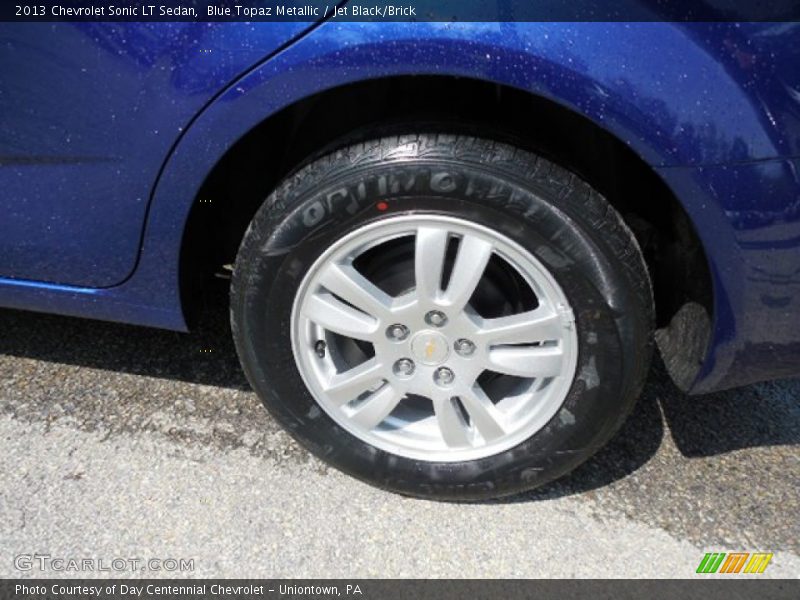 Blue Topaz Metallic / Jet Black/Brick 2013 Chevrolet Sonic LT Sedan