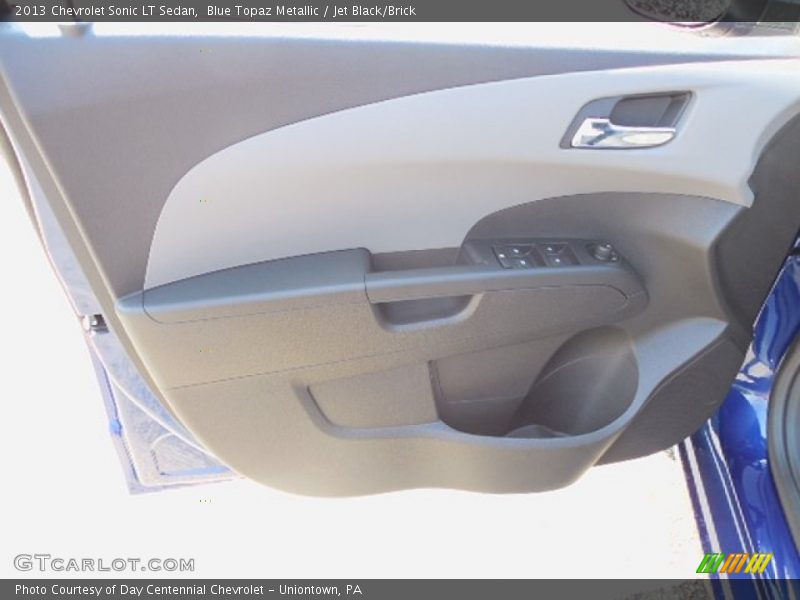 Blue Topaz Metallic / Jet Black/Brick 2013 Chevrolet Sonic LT Sedan