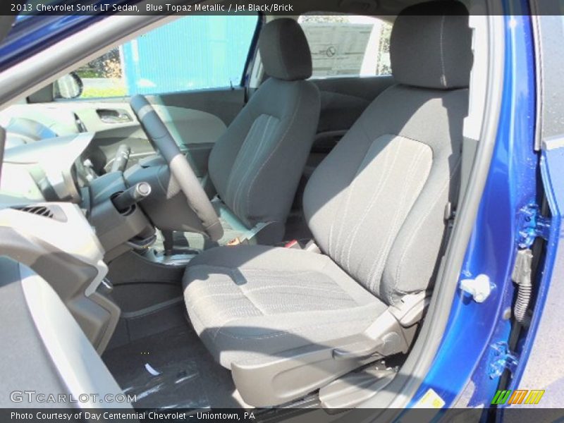 Blue Topaz Metallic / Jet Black/Brick 2013 Chevrolet Sonic LT Sedan