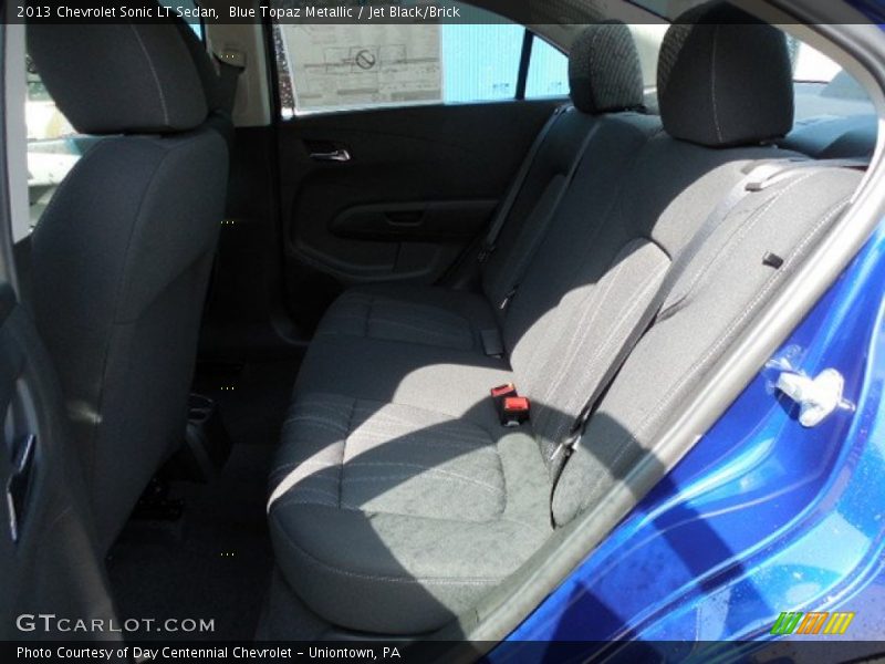 Blue Topaz Metallic / Jet Black/Brick 2013 Chevrolet Sonic LT Sedan