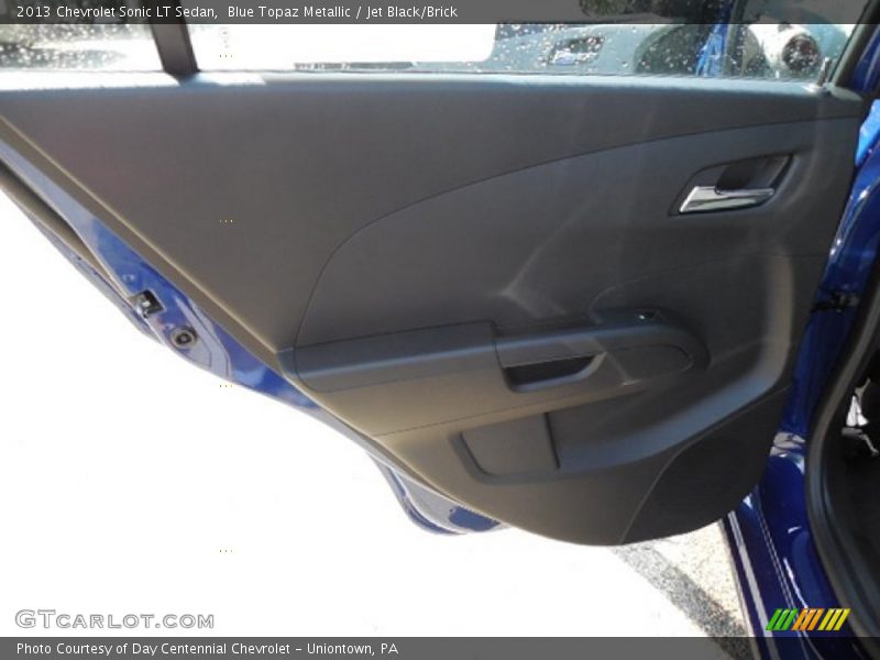 Blue Topaz Metallic / Jet Black/Brick 2013 Chevrolet Sonic LT Sedan